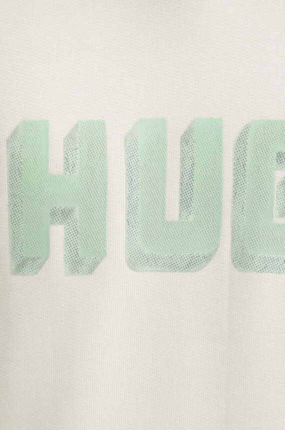 Bavlněná mikina HUGO 50516655 béžová