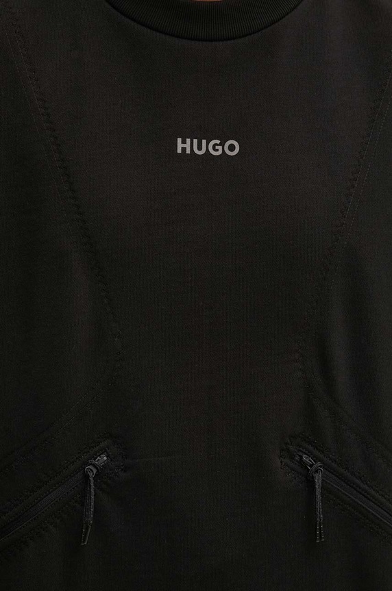 HUGO bluza bawełniana 50516667 czarny