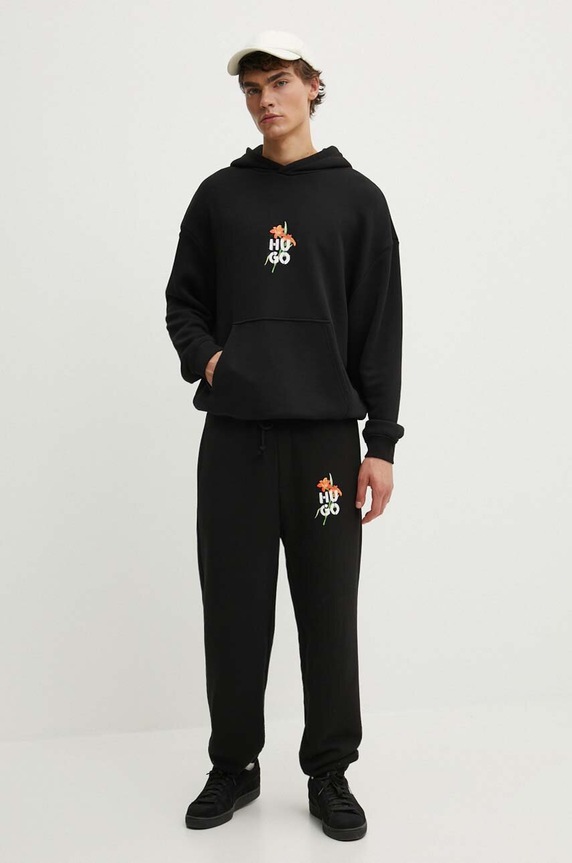 HUGO bluza 50517408 czarny AW24