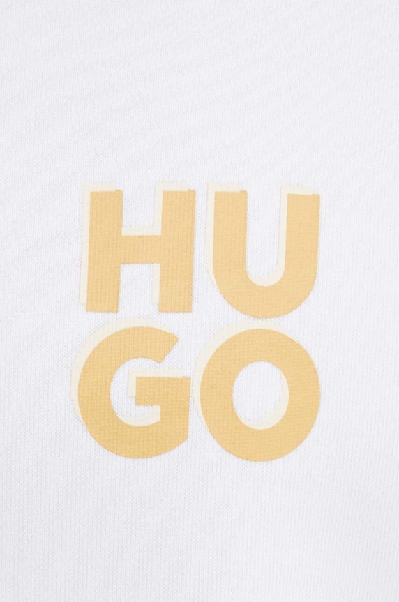 Bavlněná mikina HUGO 50520159 bílá