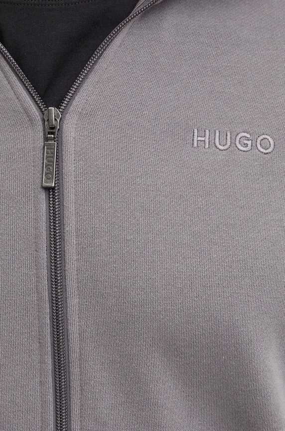 HUGO bluza bawełniana lounge 50520493 szary