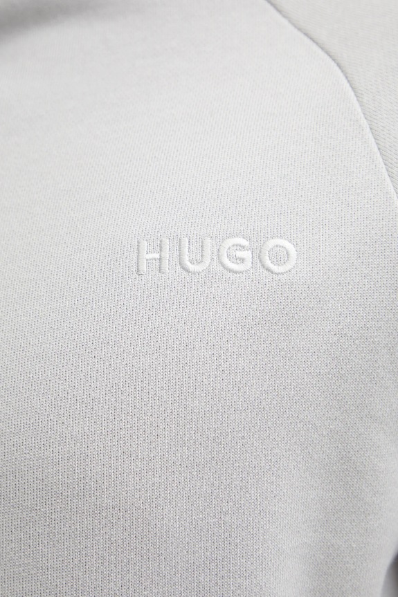 Βαμβακερό φούτερ HUGO 50520494 γκρί