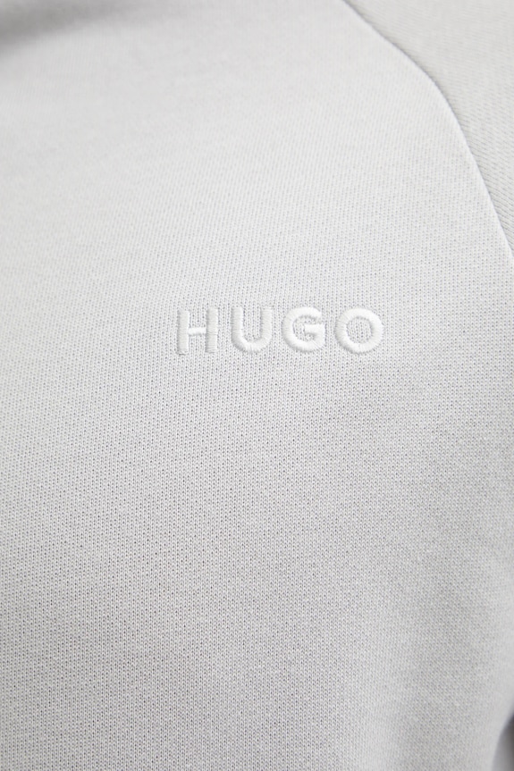 Βαμβακερό φούτερ HUGO 50520494 γκρί