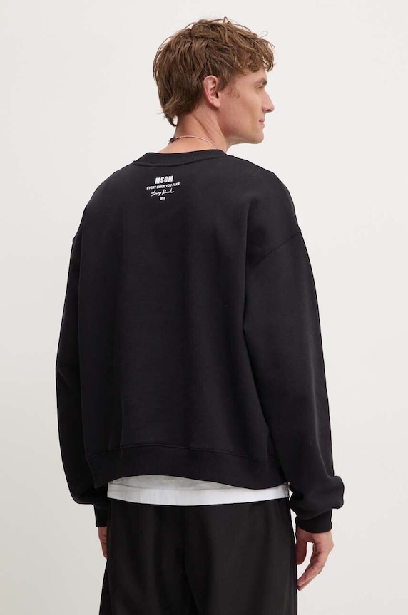 Îmbrăcăminte MSGM hanorac de bumbac 3740MM136.247795 negru