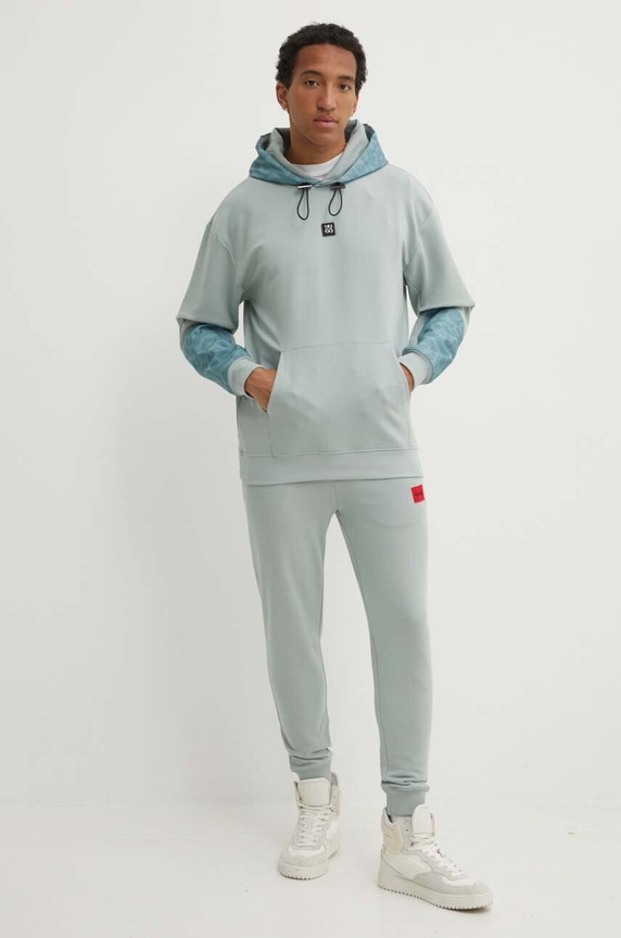 HUGO bluza 50516719 szary AW24