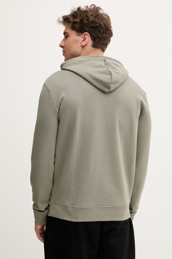 Odzież Guess bluza z kapturem męska z bawełną ALDWIN Z4YQ12.KAIJ1 zielony