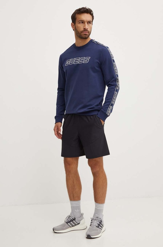 Mikina Guess ARLO Z4GQ24.K6ZS1 námořnická modř SS26