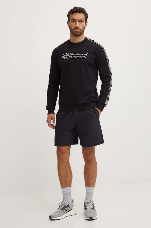 Mikina Guess ARLO Z4GQ24.K6ZS1 čierna SS26