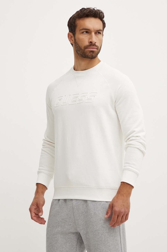 Guess bluza ALDWIN bej Z4YQ16.KAIJ1