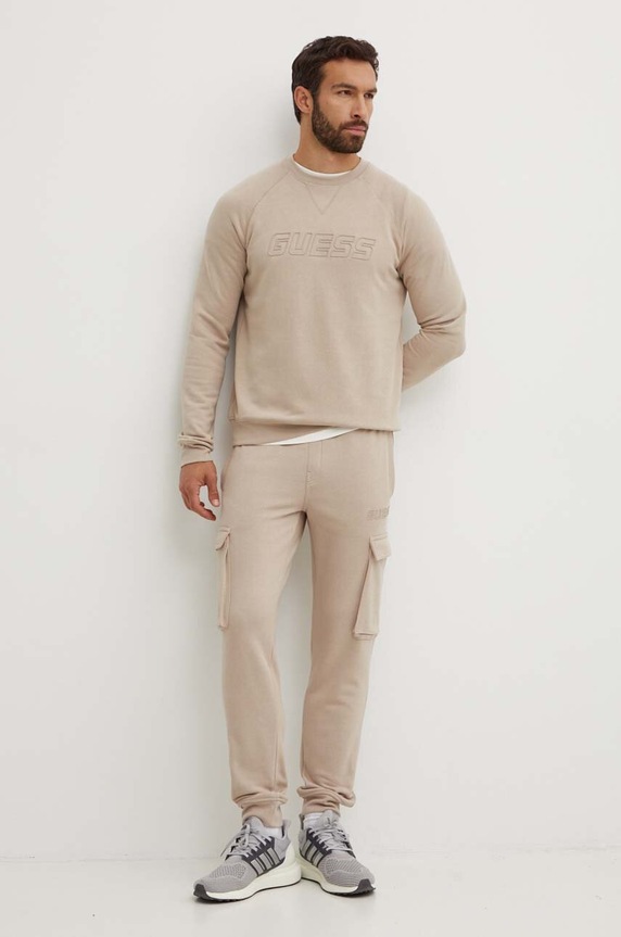 Суичър Guess ALDWIN Z4YQ16.KAIJ1 бежов SS26