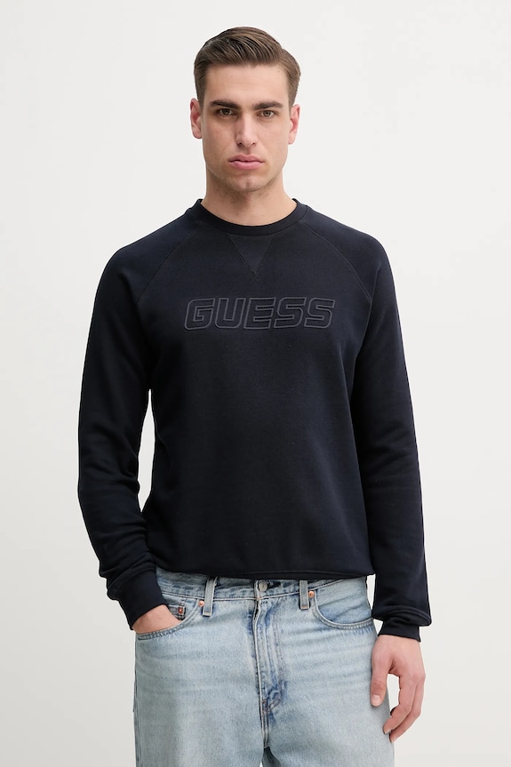 Guess bluza ALDWIN print bleumarin Z4YQ16.KAIJ1