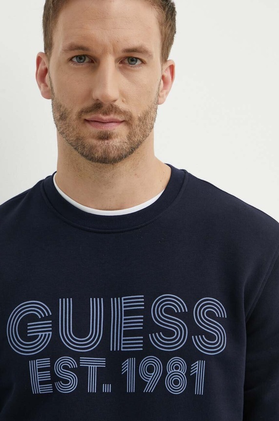 Суичър Guess BEAU тъмносин M4YQ08.K9Z21