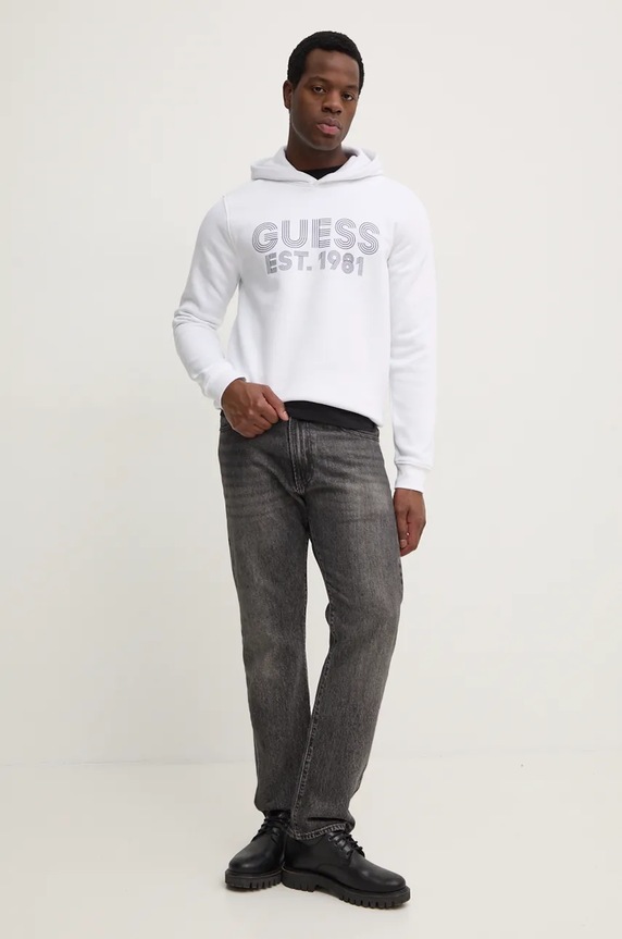 Guess bluza BEAU M4YQ36.K9Z21 alb NC24