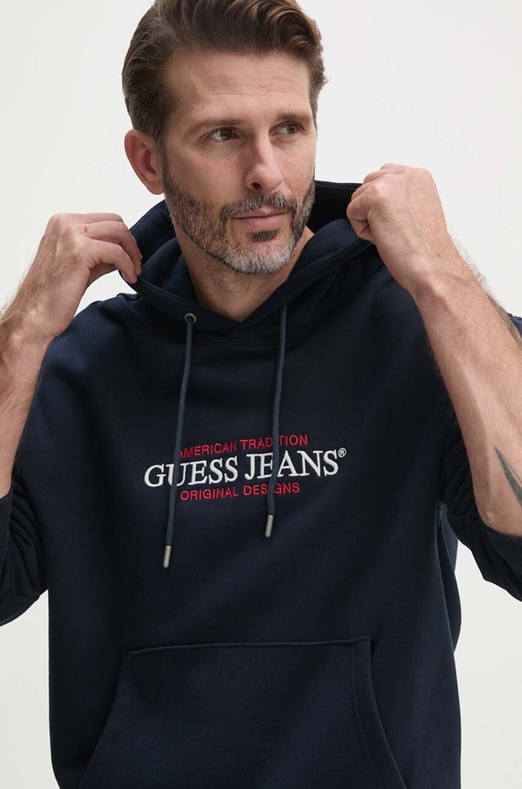 Guess Jeans bluza granatowy M4YQ23.K9V31