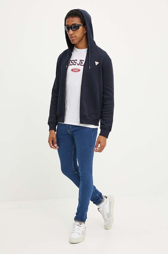 Mikina Guess Jeans M4YQ28.K9V31 tmavomodrá SS26