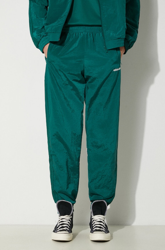 Tepláky adidas Originals 80s Nylon Archive 3-Stripes Track Top zelená JC6519