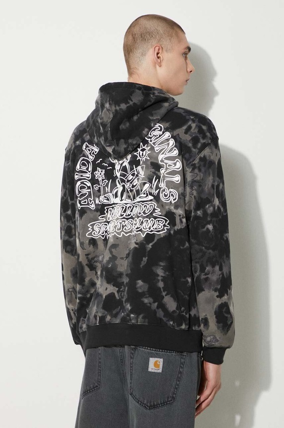 Clothing adidas Originals cotton sweatshirt Tie-Dyed Hooded Aop IZ2508 black