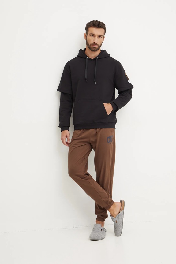 Mikina Moschino Underwear 1703.4424 čierna AW24