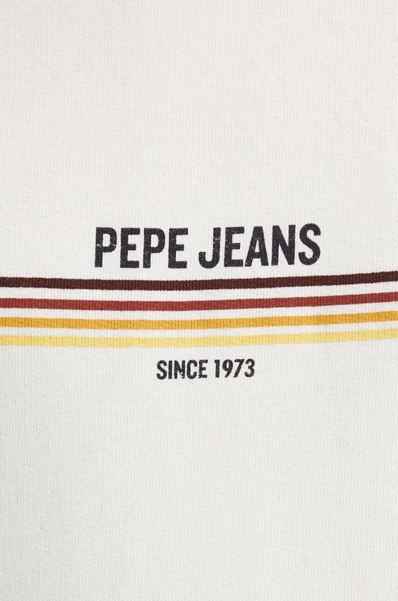 Bavlnená mikina Pepe Jeans SANDER PM582693 béžová