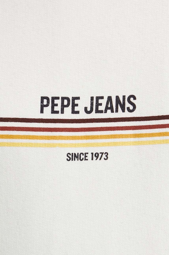 Bavlnená mikina Pepe Jeans SANDER PM582693 béžová