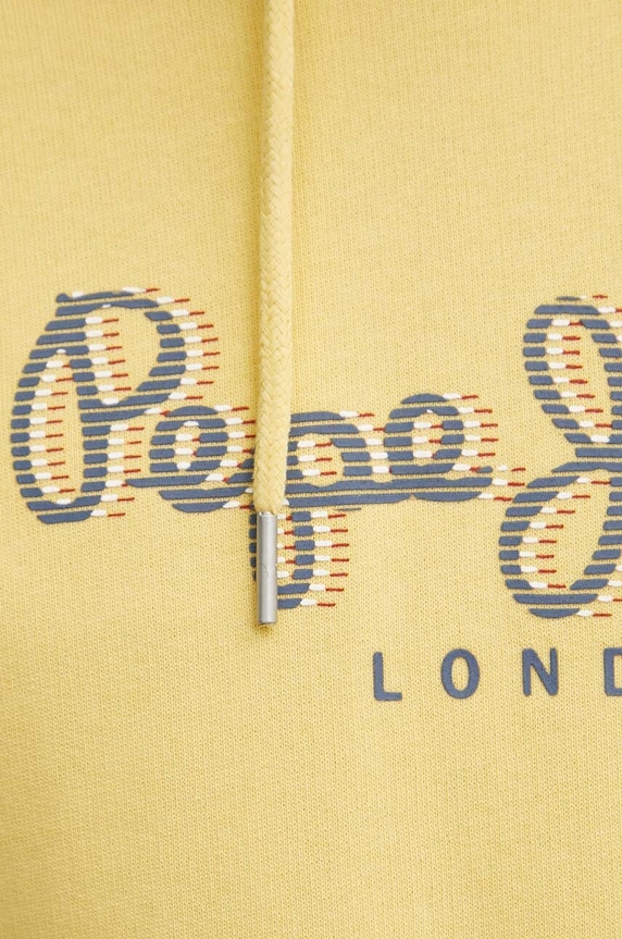 Bavlněná mikina Pepe Jeans SAUL HOODIE PM582695 žlutá