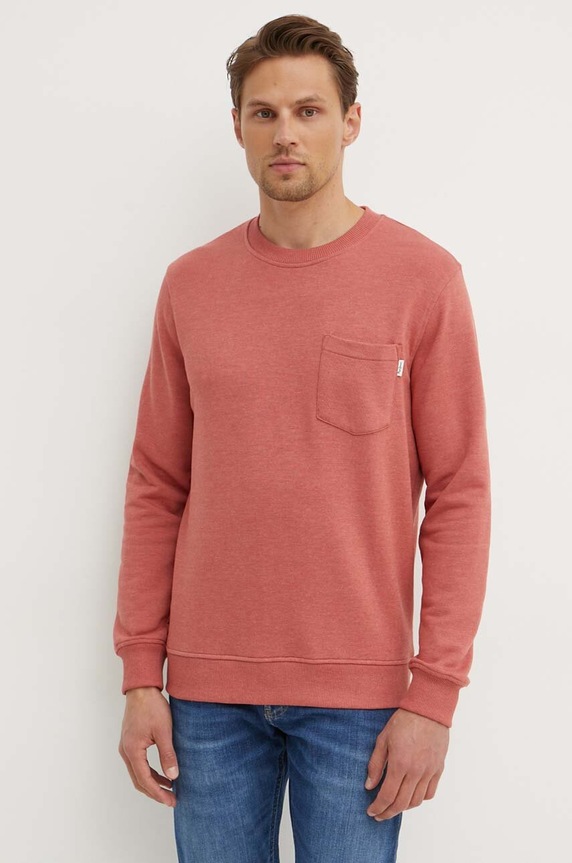 Mikina Pepe Jeans MANS CREW bez kapucne ružová PM582696