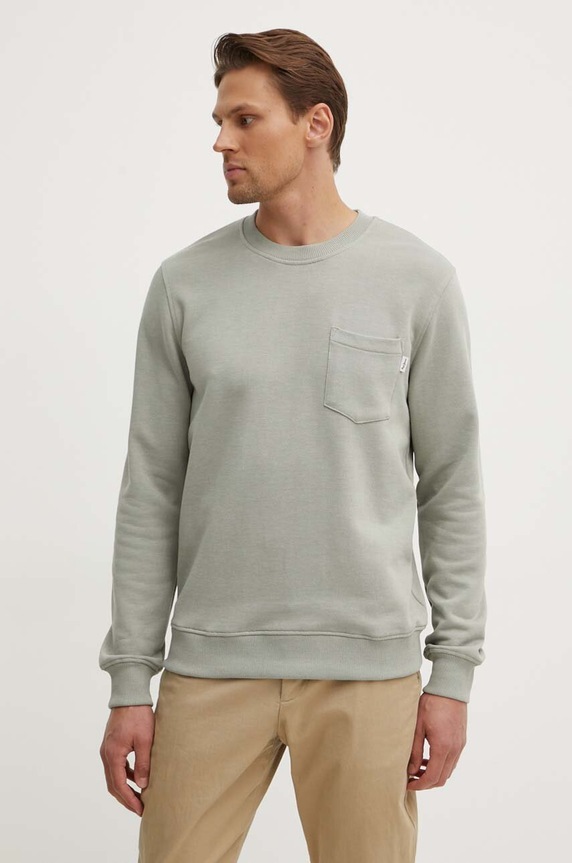 Μπλούζα Pepe Jeans MANS CREW χωρίς κουκούλα πράσινο PM582696