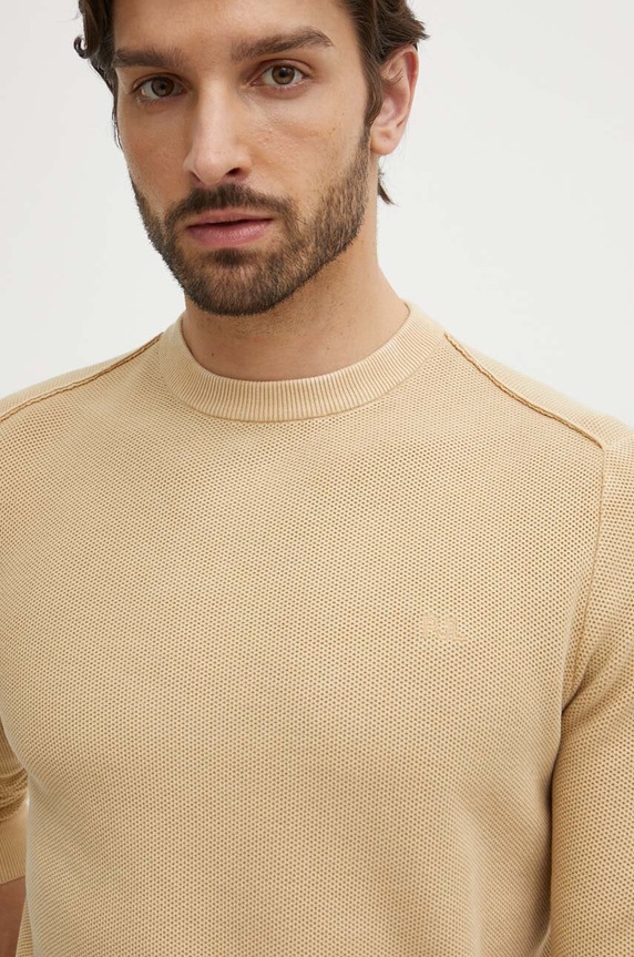 Pepe Jeans sweter bawełniany CRAIG beżowy PM702441