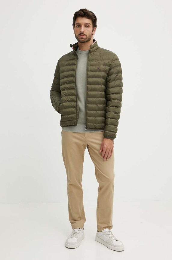 Pepe Jeans sweter bawełniany CRAIG PM702441 zielony AW24