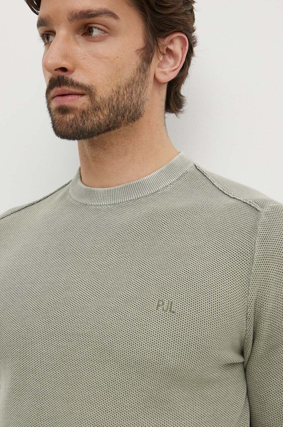 Pepe Jeans sweter bawełniany CRAIG zielony PM702441