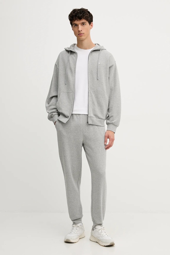 Βαμβακερή μπλούζα United Colors of Benetton 342ZU500P γκρί SS26