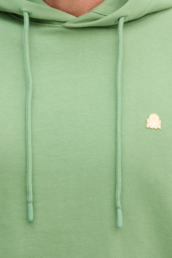 United Colors of Benetton hanorac de bumbac 342ZU201K verde