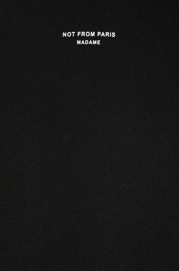 Βαμβακερή μπλούζα Drôle de Monsieur Le Hoodie Slogan a Poche Classique PERM.HO161.CO127.BL