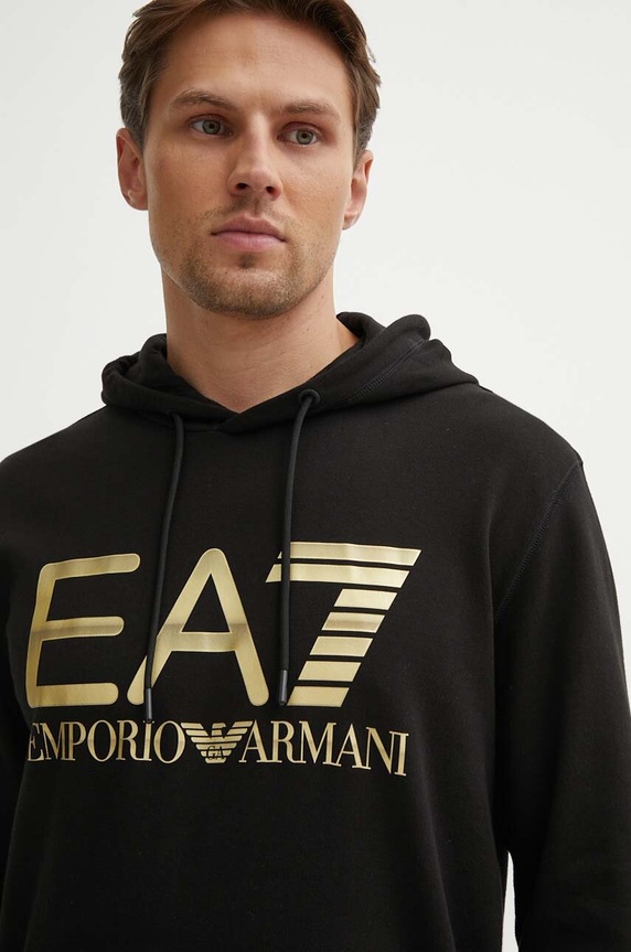 EA7 Emporio Armani pamut melegítőfelső pamut fekete PJSHZ.6DPM16.1200