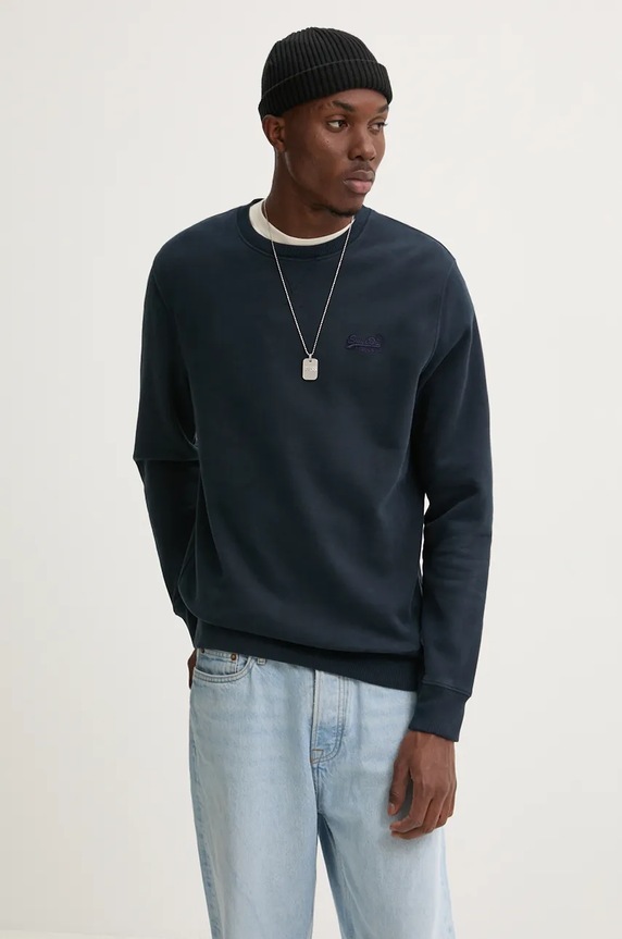 Superdry felső sima sötétkék M2013751A.98T