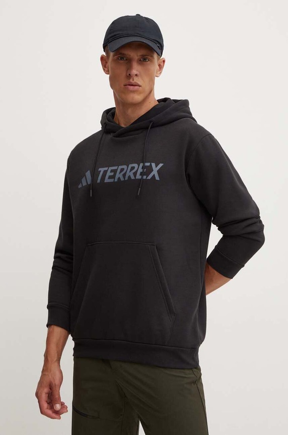 Tepláková mikina adidas TERREX Multi s kapucňou čierna IZ3305
