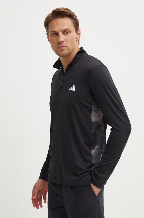 Tréninková mikina adidas Performance bez kapuce černá IS6152