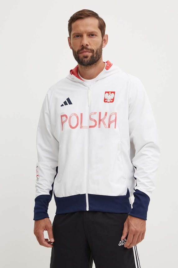 adidas Performance rövid kabát Polska nem bélelt fehér JF6676