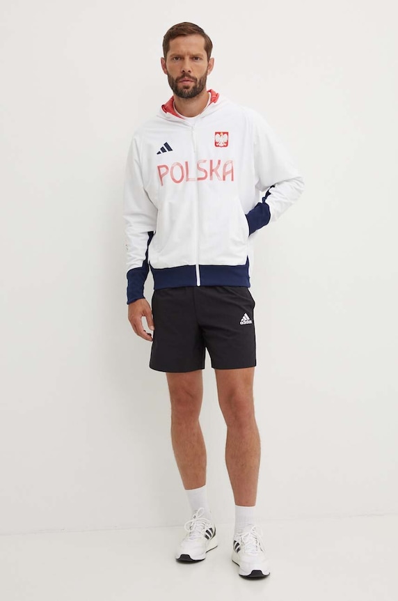 adidas Performance rövid kabát Polska JF6676 fehér AW24