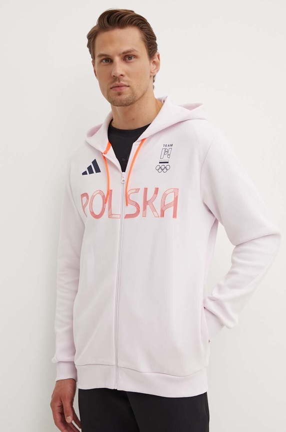 adidas Performance felpa tuta Olympic con rosa JF6684