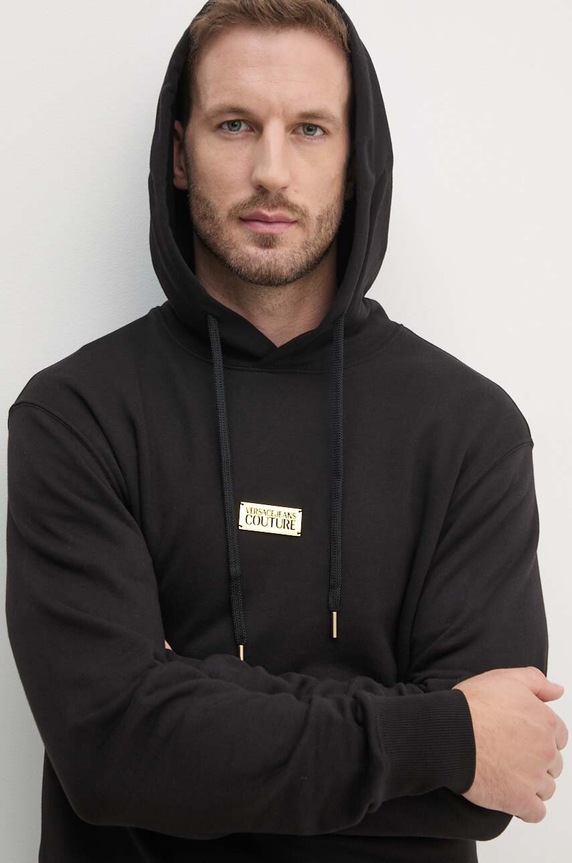 Bavlněná mikina Versace Jeans Couture černá 77GAIT08.CF00T