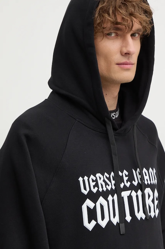 Versace Jeans Couture hanorac de bumbac negru 77GAIL02.CF02L