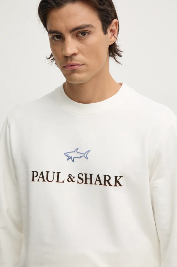 Суичър Paul&Shark бял 14311817