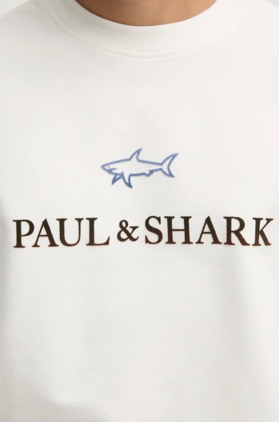 Суичър Paul&Shark 14311817 бял