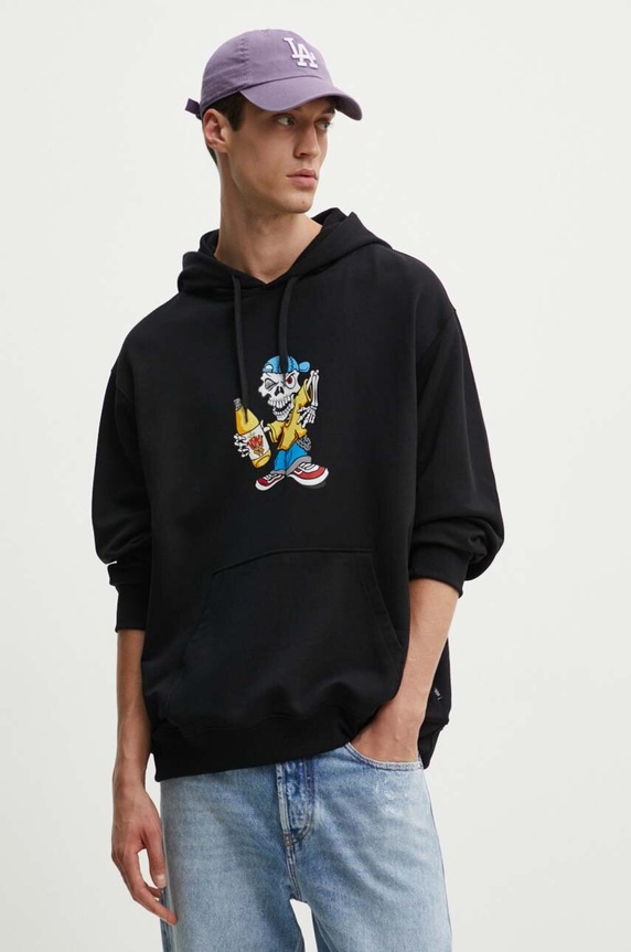 Vans hanorac de bumbac negru VN000JE6BLK1