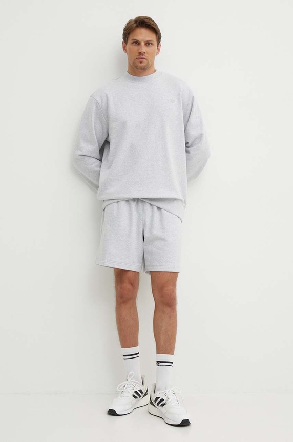 Pamučna dukserica adidas Originals IX9808 siva AW24
