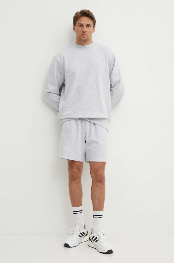Pamučna dukserica adidas Originals IX9808 siva AW24