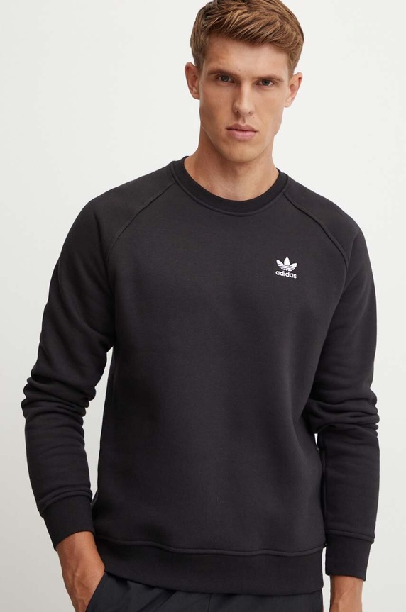 Mikina adidas Originals Essential bez kapucne čierna IY4932
