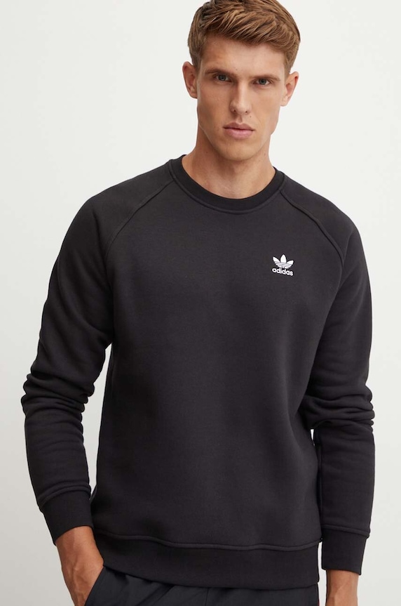 Mikina adidas Originals Essential bez kapucne čierna IY4932