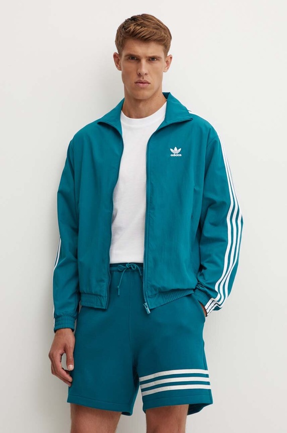 adidas Originals kurtka nieocieplane turkusowy IZ2415